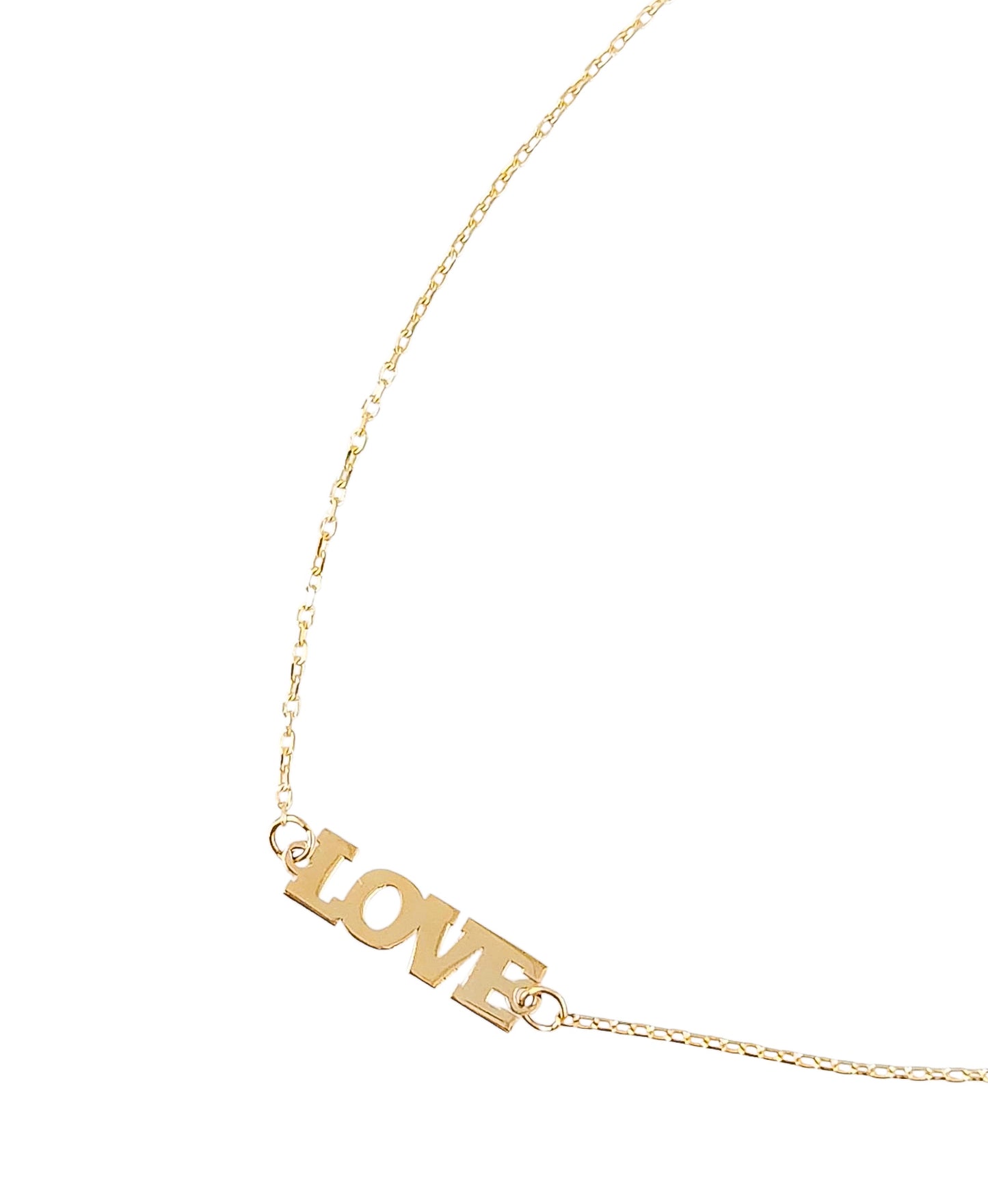 Tobillera LOVE oro 10k