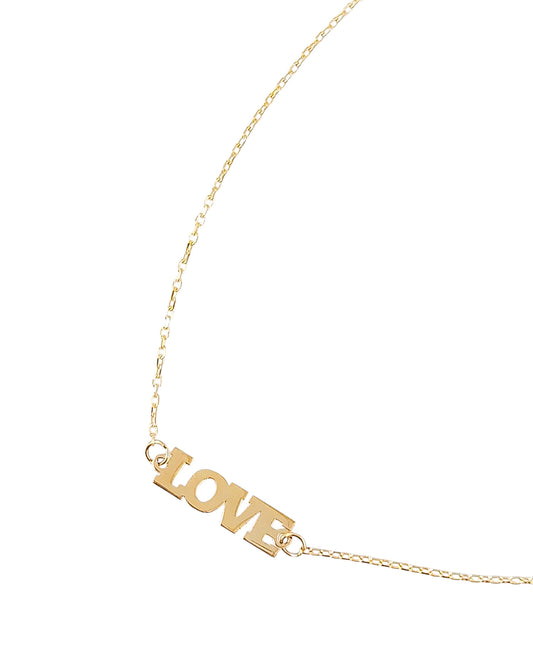 Tobillera LOVE oro 10k