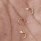 Pieza arete para nariz minis 10k DORADO