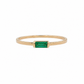 Anillo ESMERALDA NATURAL oro 10k PREMIUM