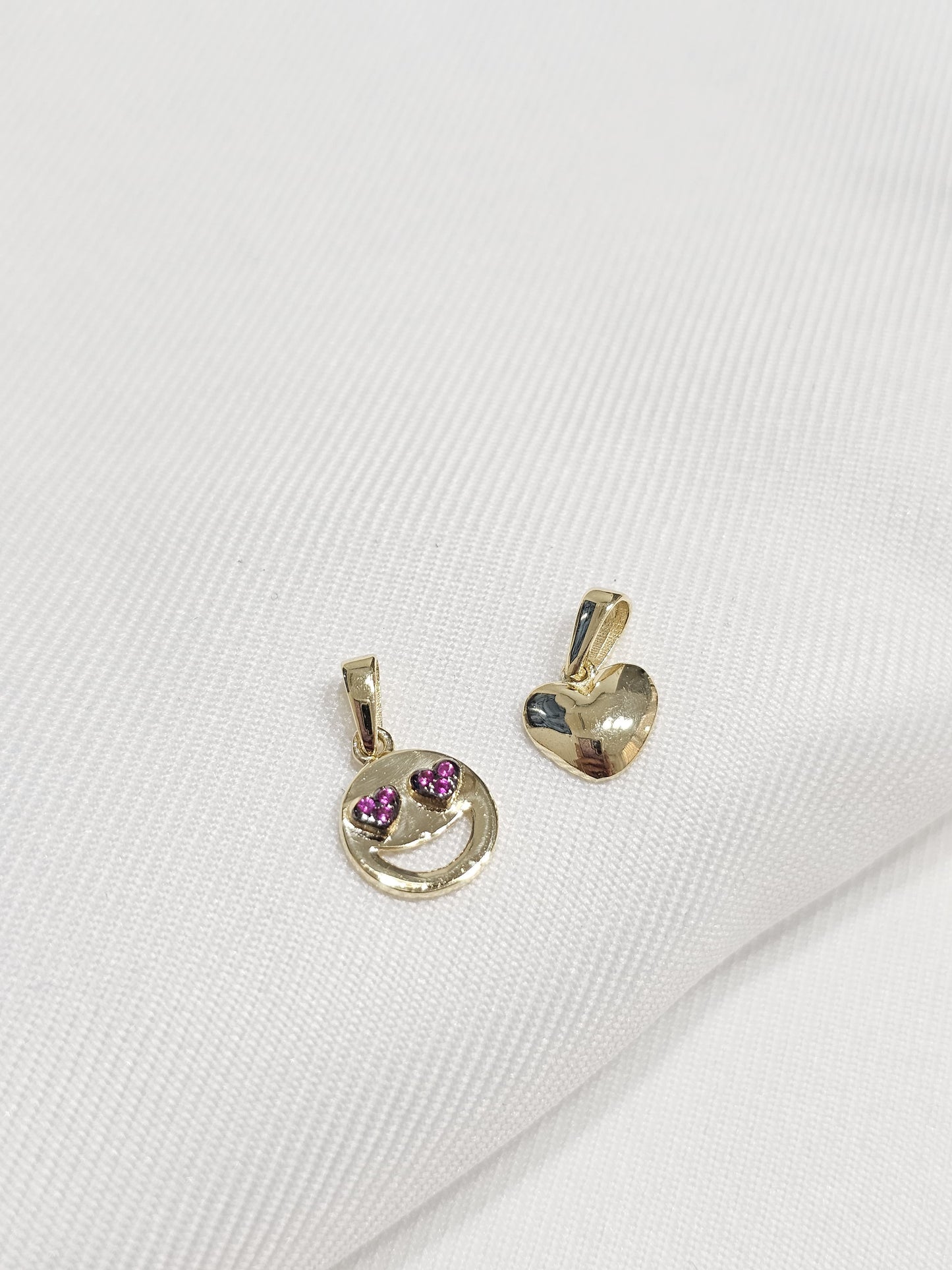 Dije corazón hueco oro 10k