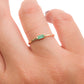Anillo ESMERALDA NATURAL oro 10k PREMIUM