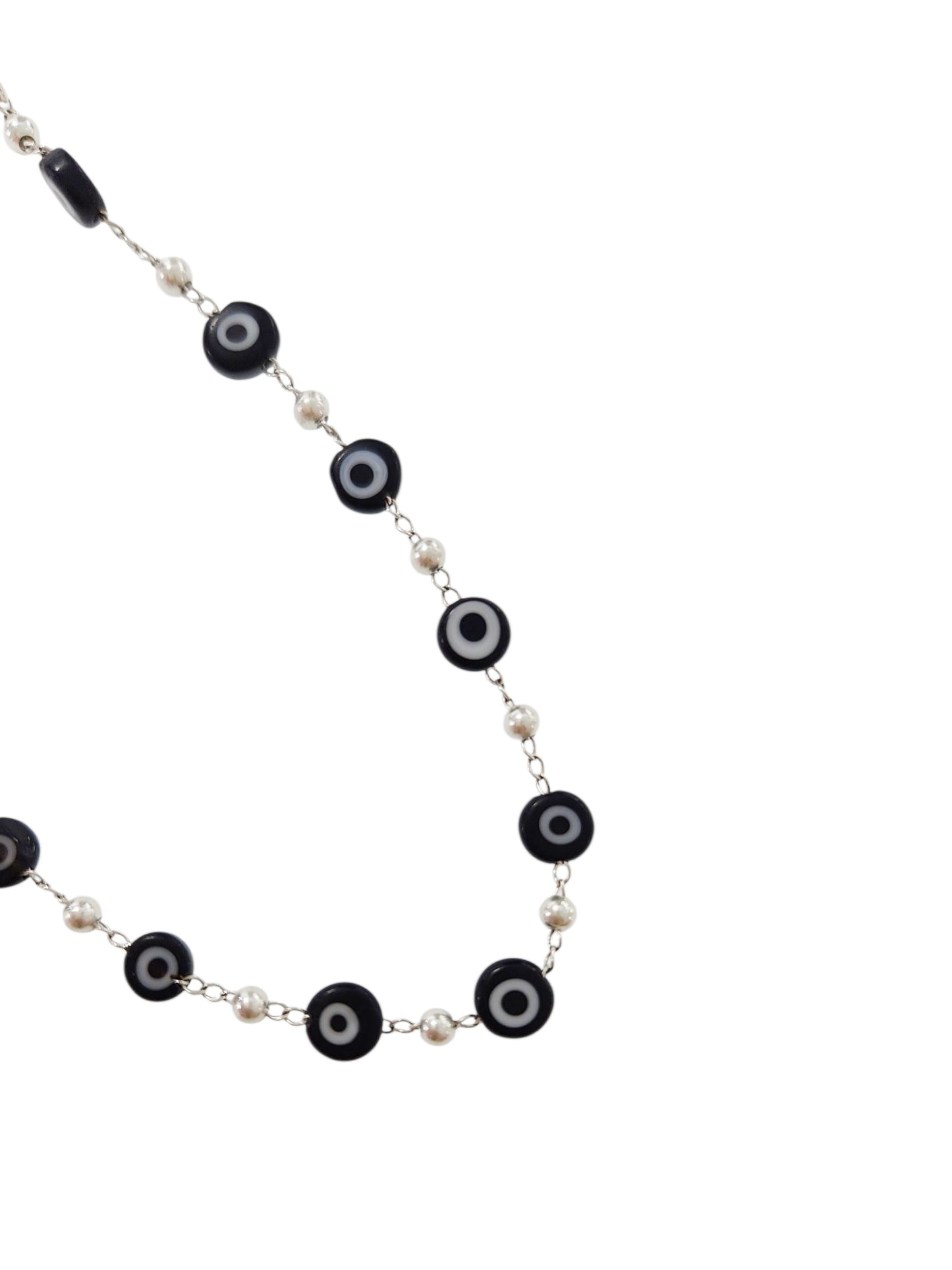 Pulsera ojito turco negro plata 925