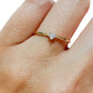 Anillo corazón piedra blanca oro 10k