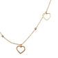 Pulsera corazones oro 10k