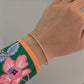 Pulsera tenis de aro oro 10k