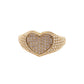Anillo princesa corazón blanco 10k
