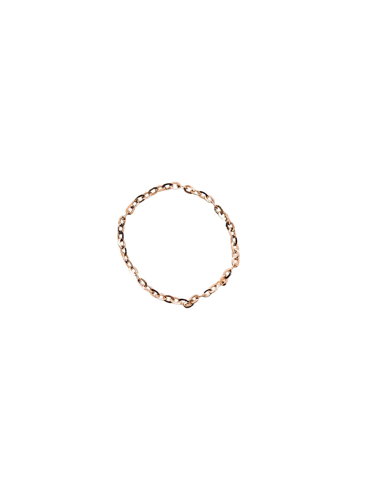 Anillo cadena oro 10k