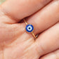 Anillo ojito azul marino
