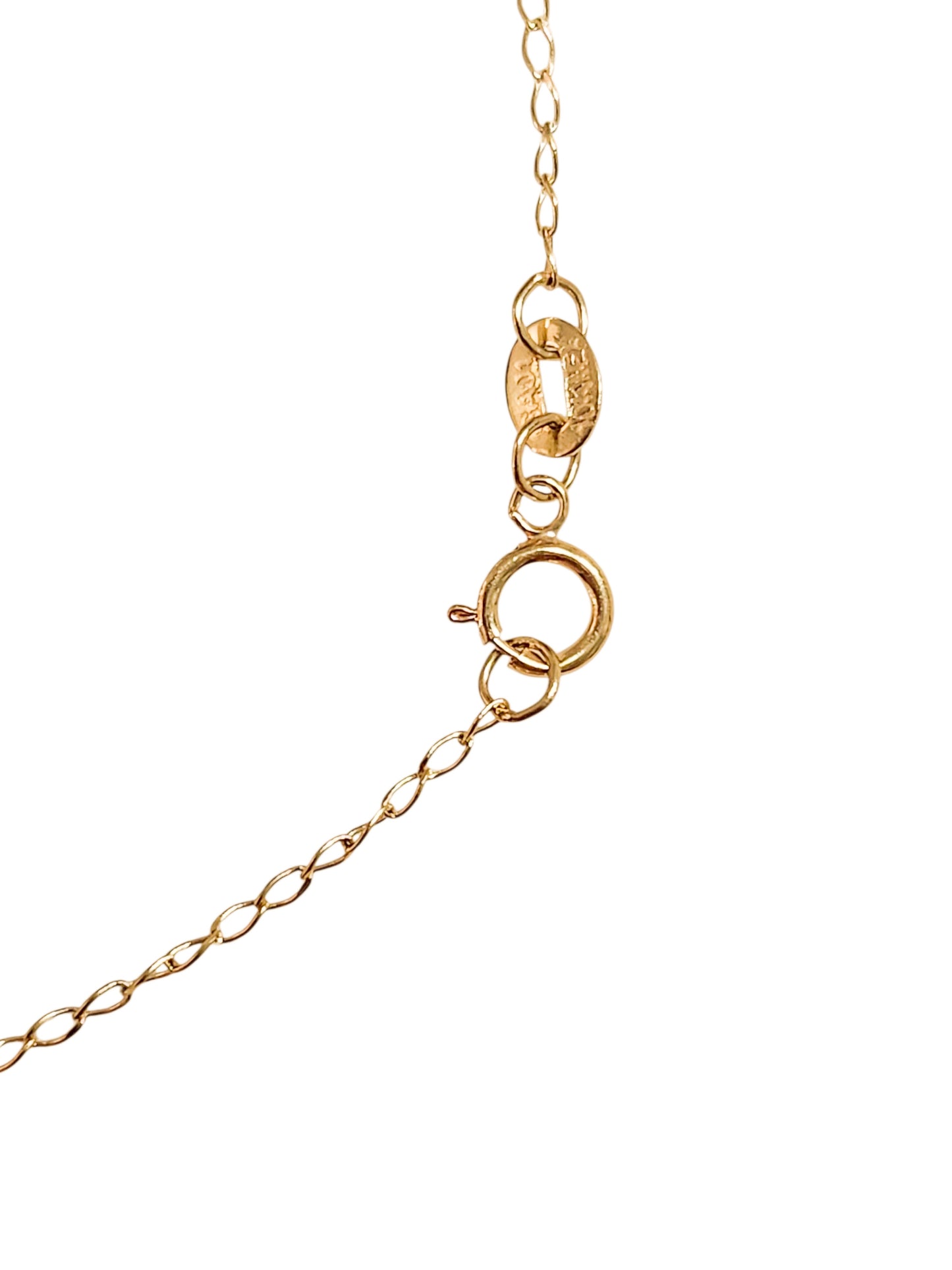 Cadena semilla de melón oro 10k