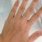Anillo argolla rayas