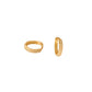 Huggies con piedras básico 1cm  oro 10k