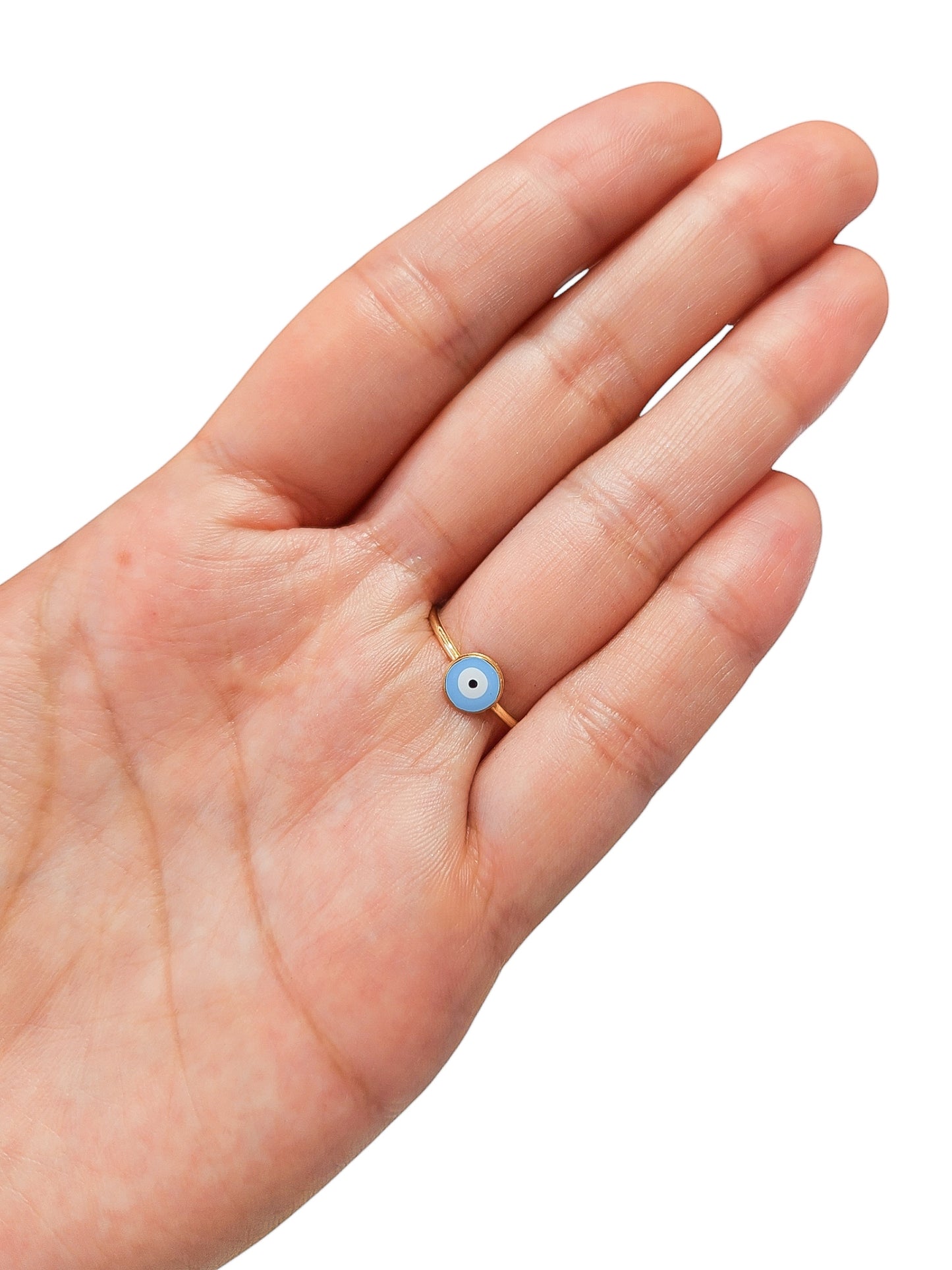 Anillo ojito azul