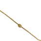 Pulsera bola 2mm con medalla Virgen Gpe oro 10k