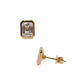 Aretes de diamantes LAB GROWN IGI oro 14k
