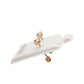 Par de Broquel con diamante natural 18 pts Oro de 14k DORADO