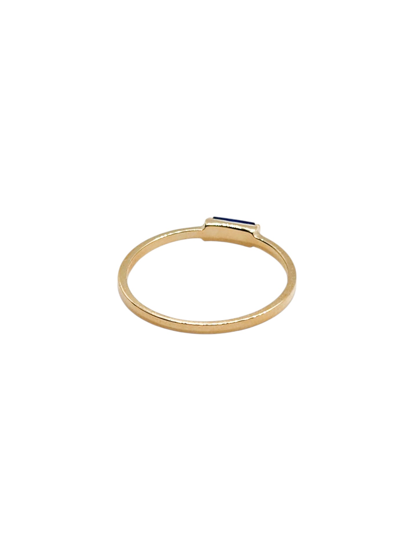 Anillo azul zafiro NATURAL oro 10k PREMIUM
