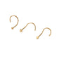 Pieza arete para nariz minis 10k DORADO