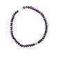 Gargantilla Amatista y jade natural 8-6mm y broche de oro 10k