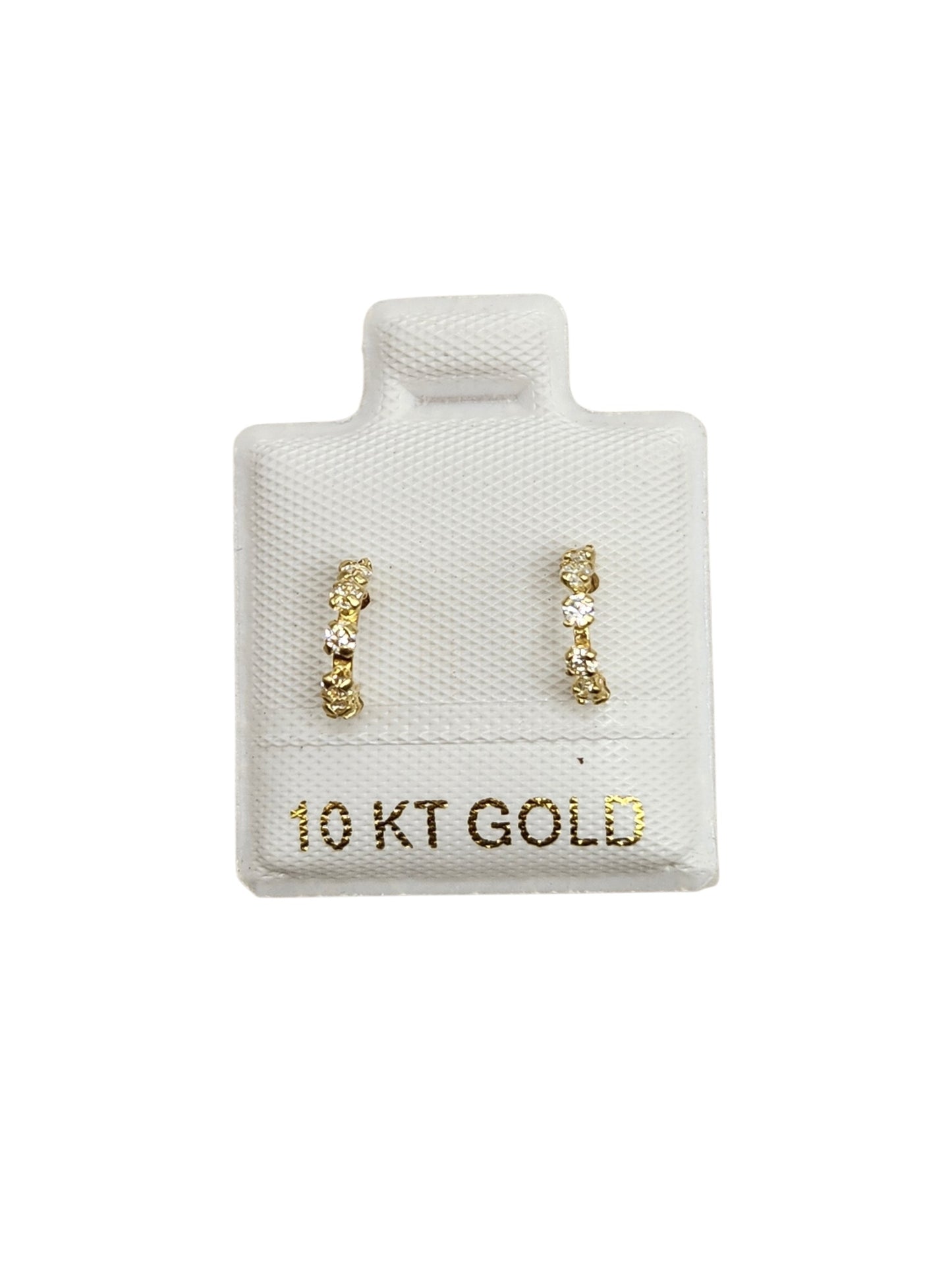 Par Broquel Media Coqueta colores CHICA 8mm Oro 10k