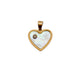 Dije corazón con madre perla oro 10k