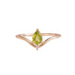 Anillo pinky ring natural oro 10k
