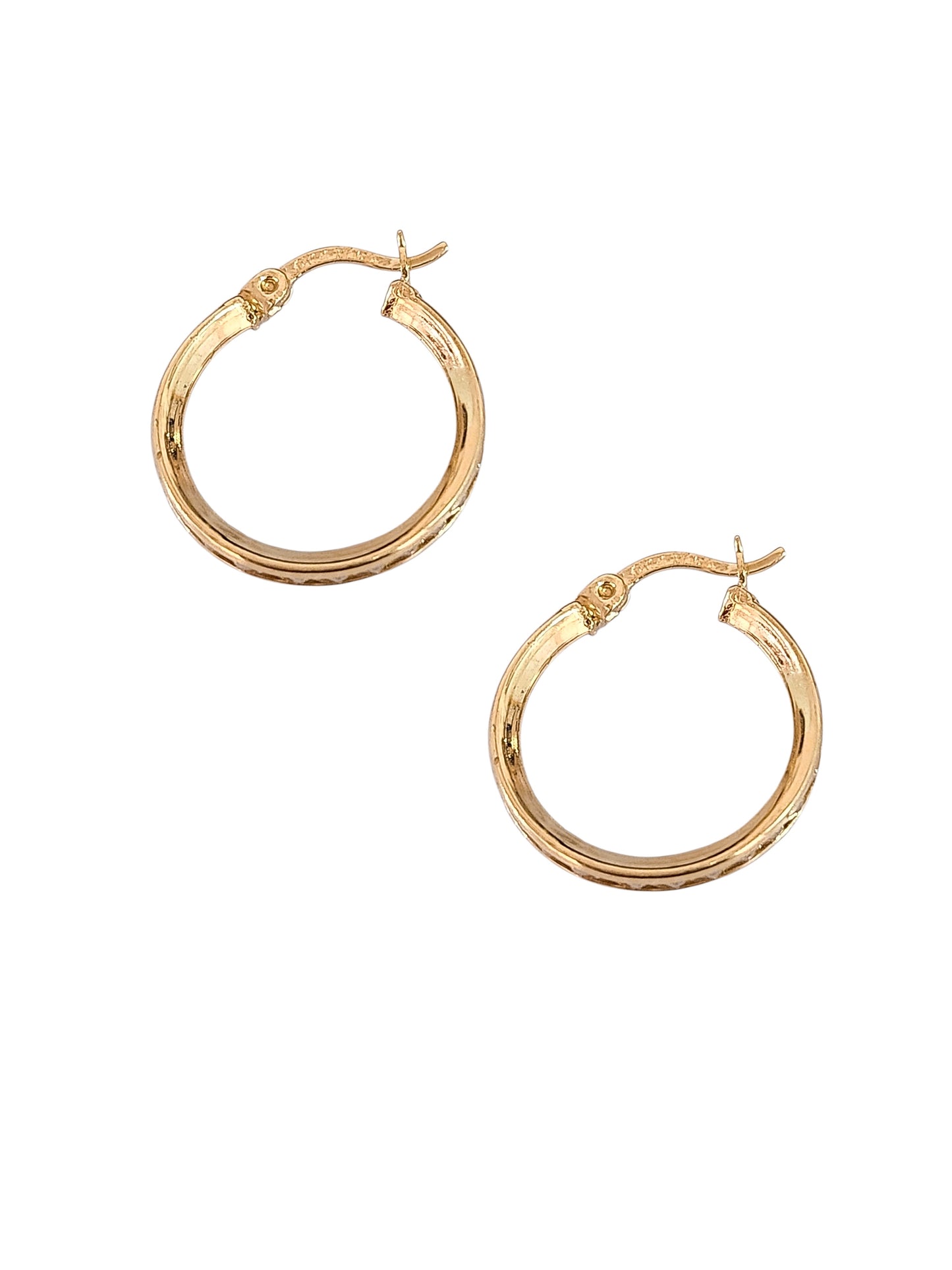 Arracadas con piedras bisel oro 10k