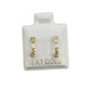 Par o pieza Broquel Media Coqueta colores  GRANDES 1cm Oro 10k