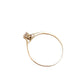 Anillo solitario oro 10k