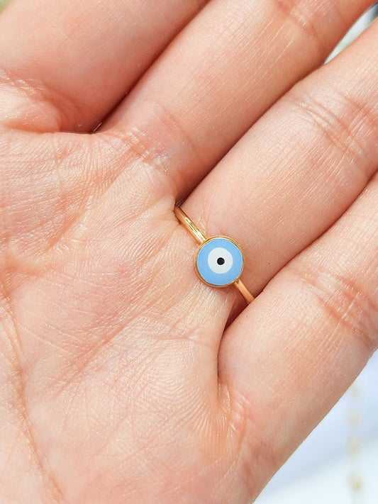 Anillo ojito azul