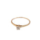 Anillo solitario oro 10k