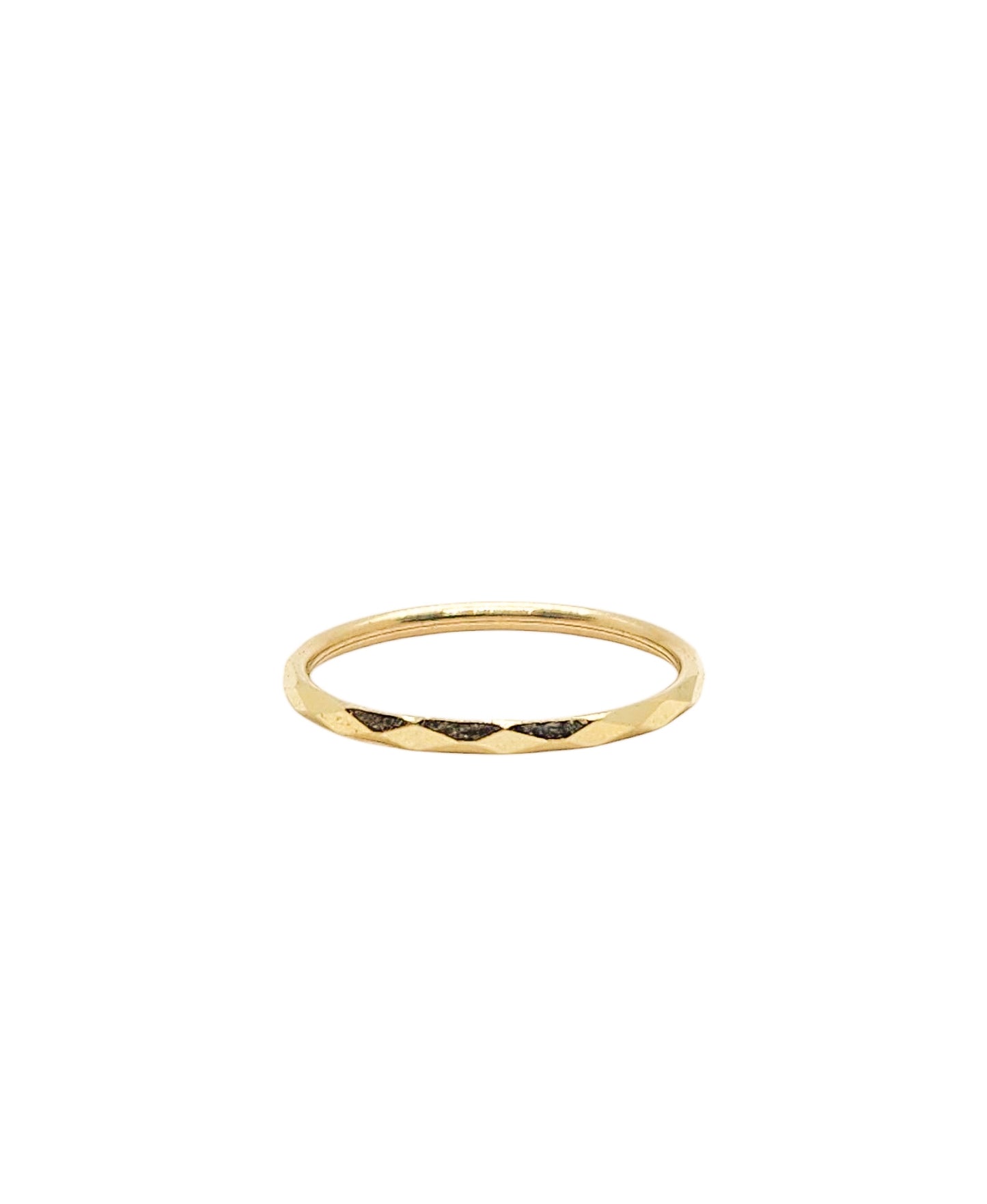 Anillo argolla diamantada