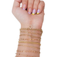 Pulsera bolitas oro 10k