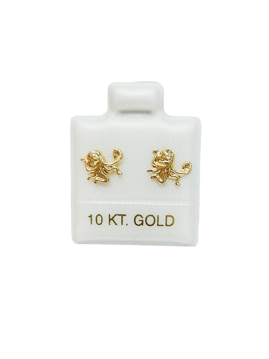 Par o Pieza pulpo lt oro 10k