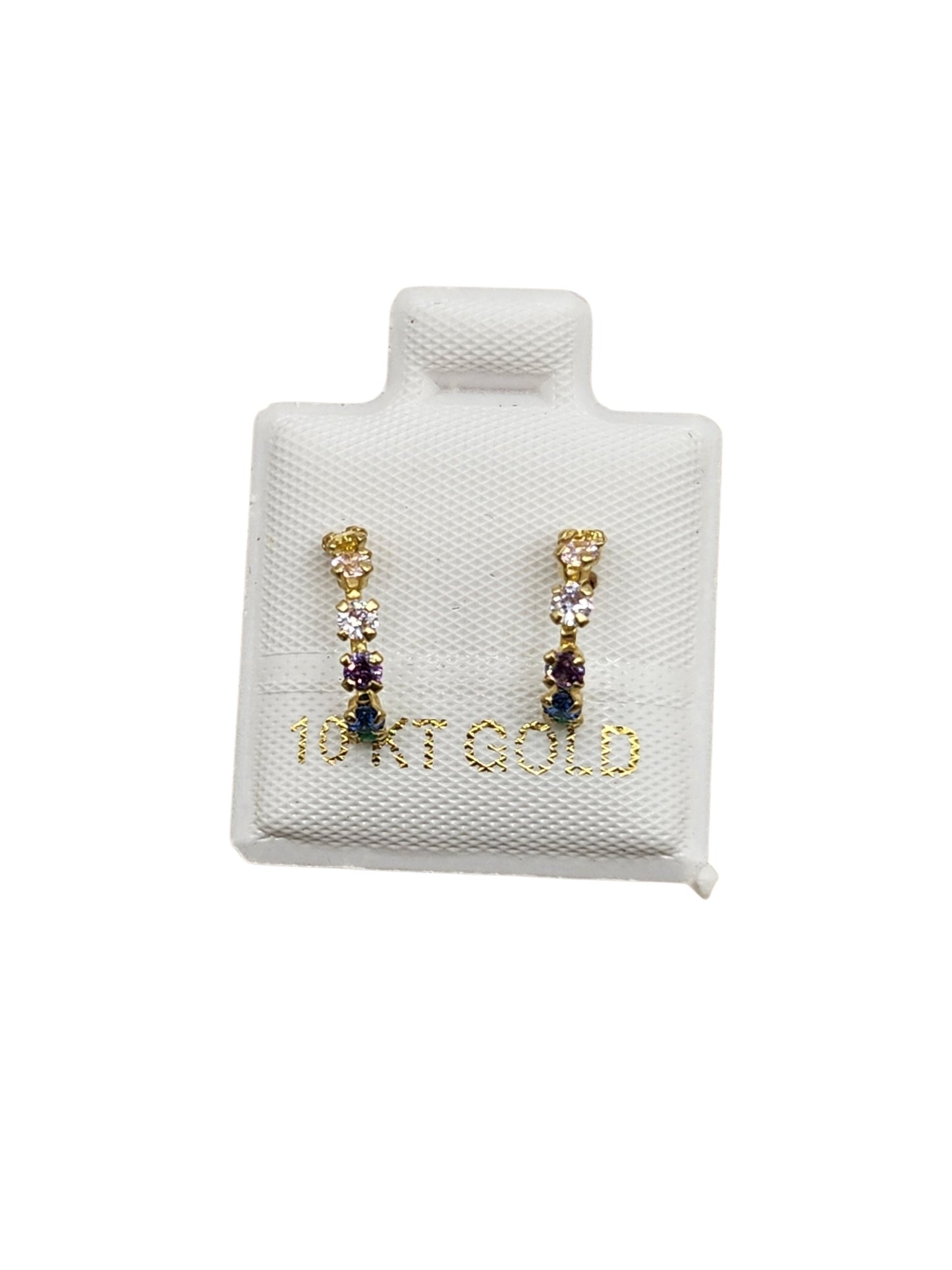 Par o pieza Broquel Media Coqueta colores  GRANDES 1cm Oro 10k