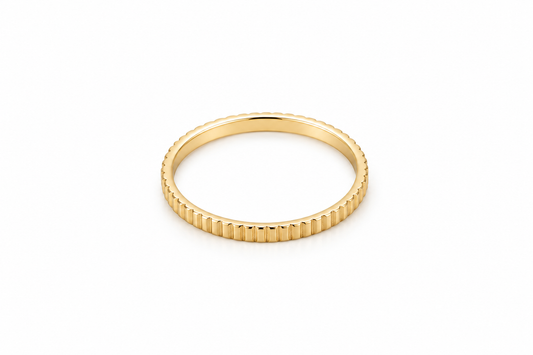 Anillo argolla rayas