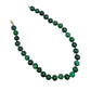 Gargantilla jade con donas y broche de oro 10k