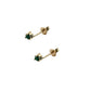 Aretes esmeralda natural oro 10k