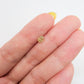Anillo de diamante natural "Salt and Pepper"solitario oro 10k corte Oval
