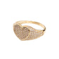 Anillo princesa corazón blanco 10k